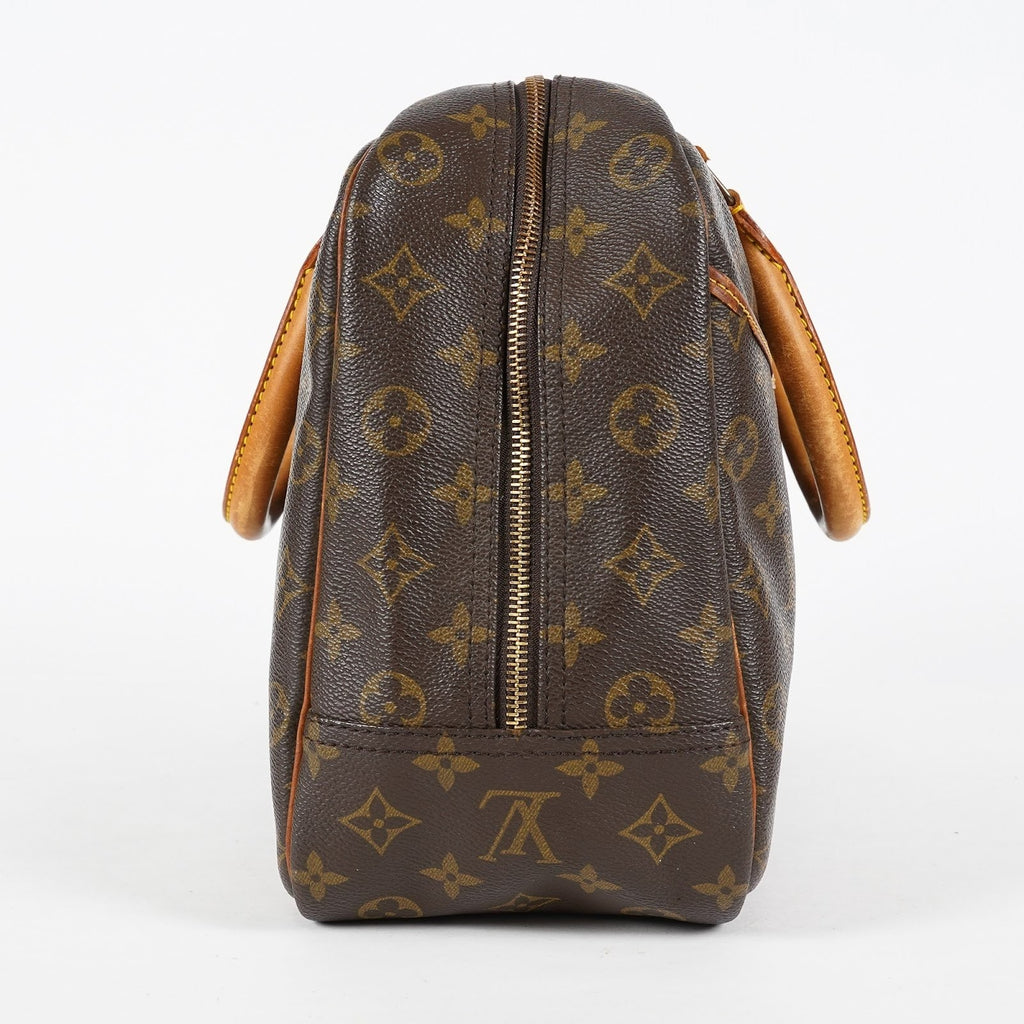 Louis Vuitton Deauville Monogram Brown Canvas Handbag Used M47270 08A372230815