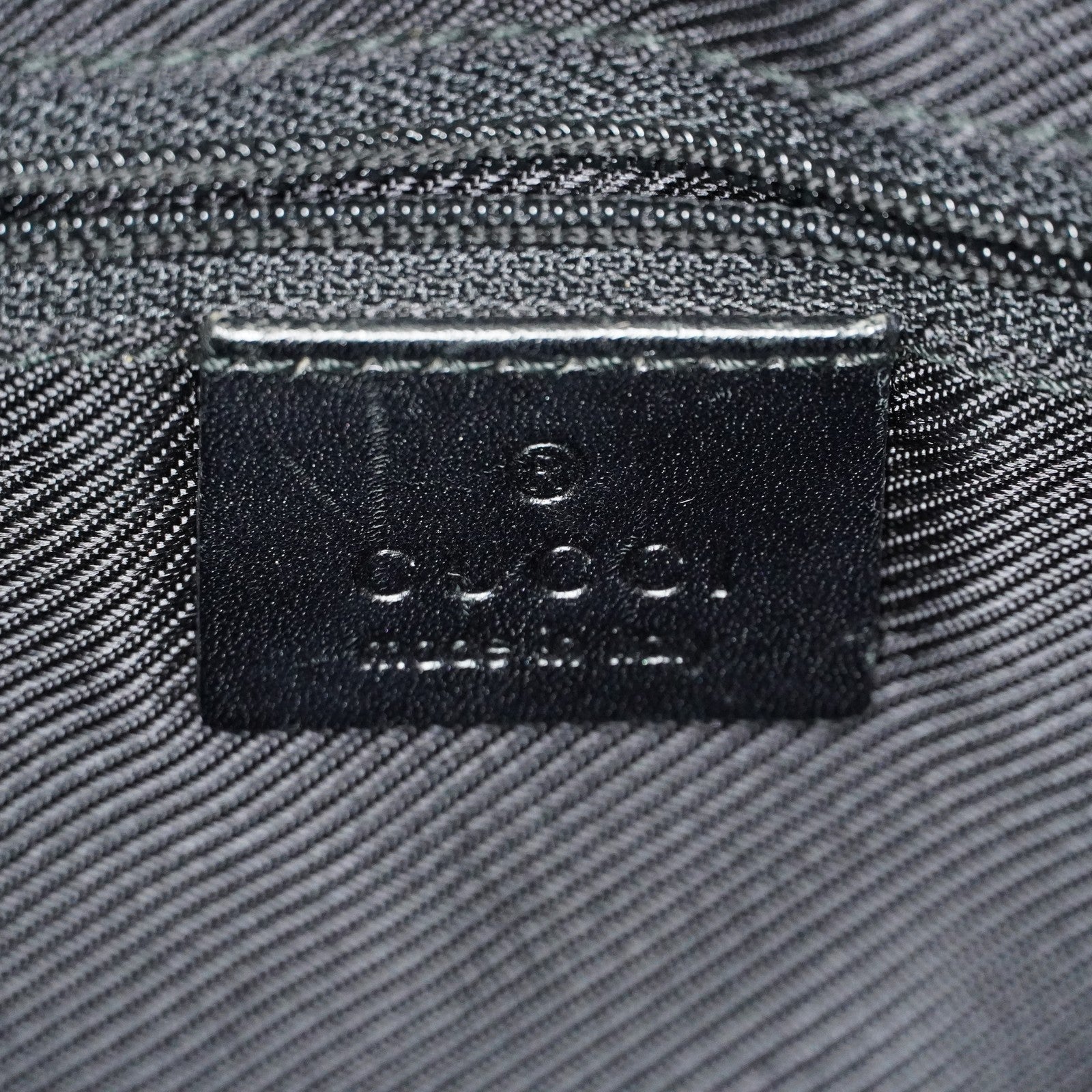 Gucci GG Canvas Shoulder Bag 30cm Black Leather Trim Vintage Used 07E263740009