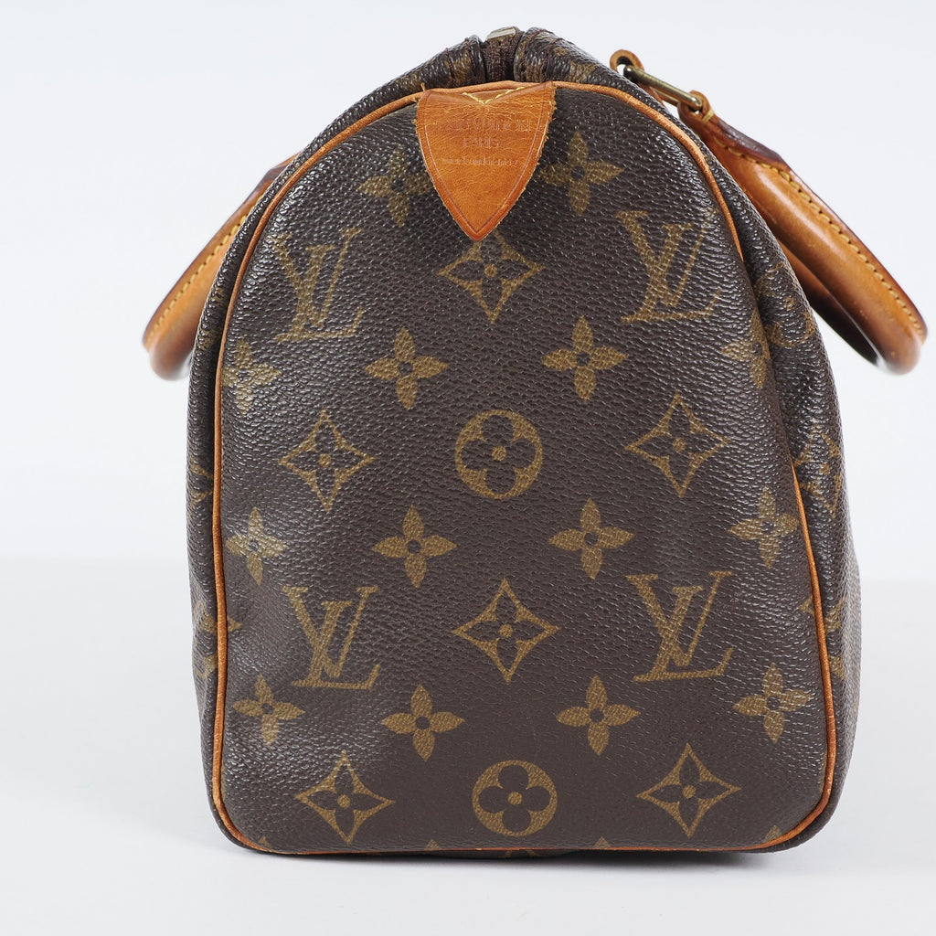 Authentic Louis Vuitton Monogram Speedy 25 M41528 Handbag vintage 04A306234807
