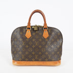 Louis Vuitton Alma PM Hand Bag Monogram Canvas Brown M51130 Used 08E032750006