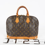 Louis Vuitton Alma PM Handbag M51130 Monogram Canvas Brown Vintage 08A293088803