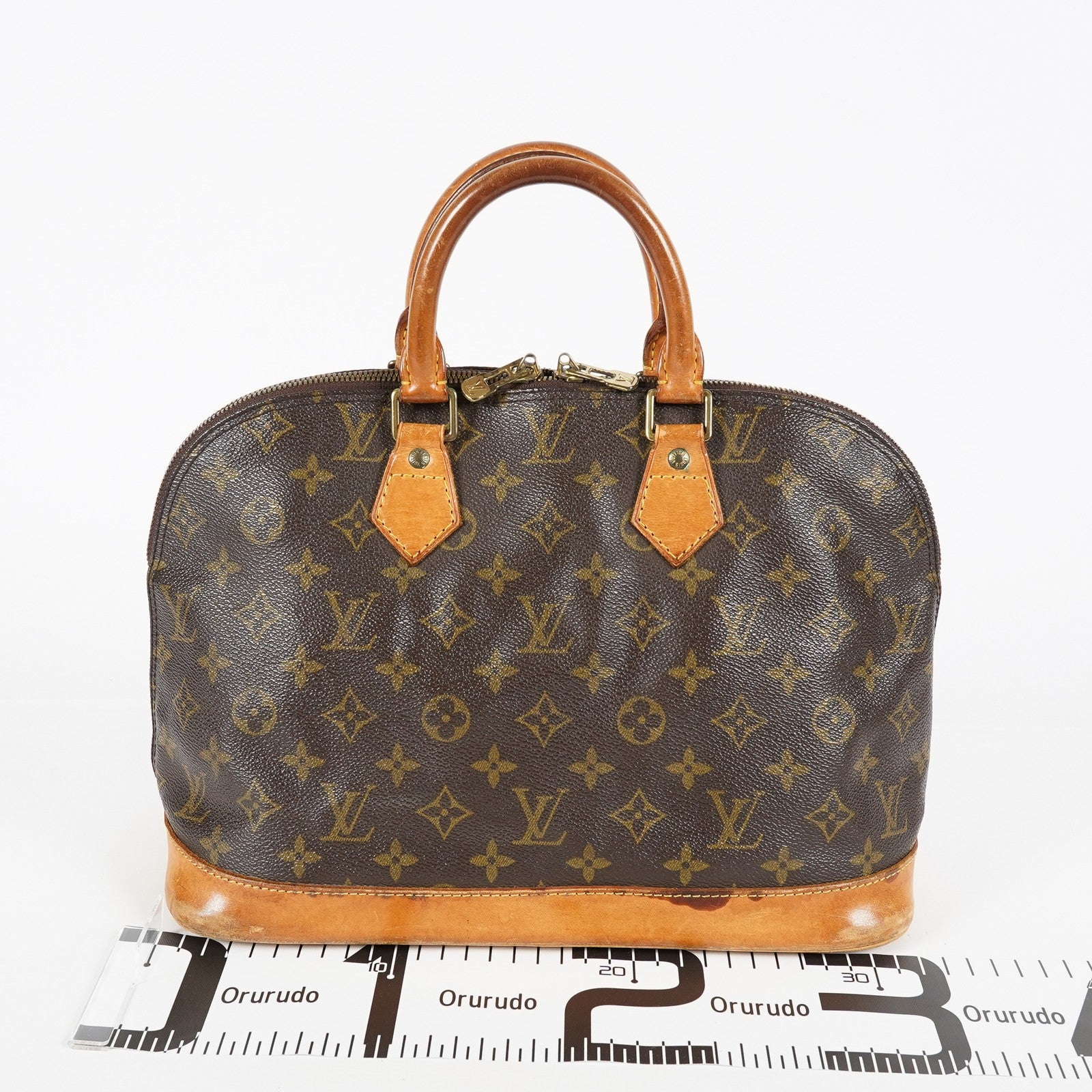 Louis Vuitton Alma PM Handbag M51130 Monogram Canvas Brown Vintage 08A293088803