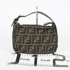 Fendi Zucca Accessory Pouch Shoulder Bag Brown Canvas Used 08E092420008