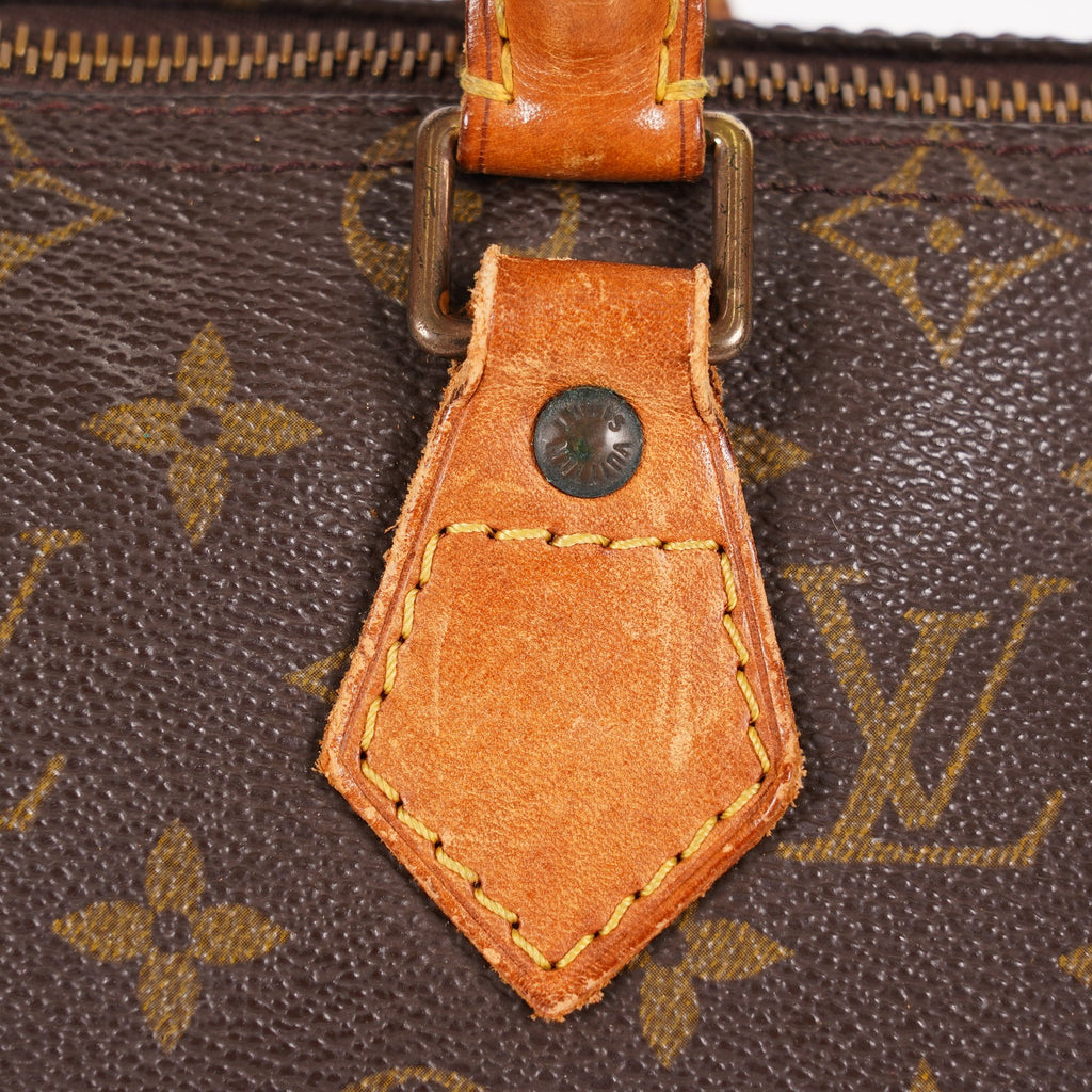 Louis Vuitton Speedy 25 M41528 Monogram Canvas Boston Handbag Brown 07A096978405