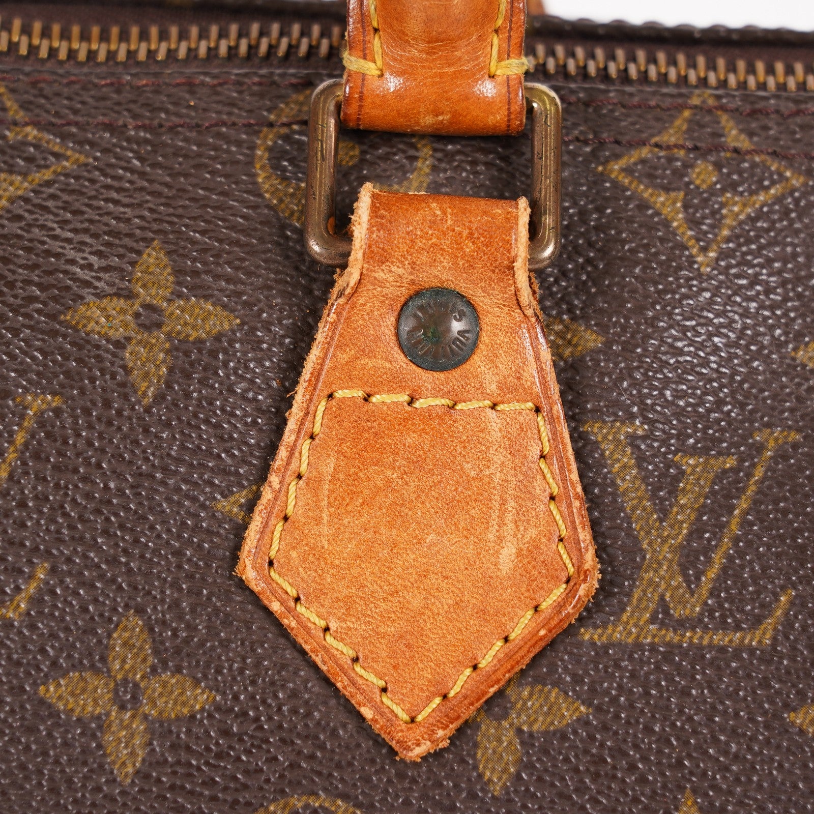 Louis Vuitton Speedy 25 M41528 Monogram Canvas Boston Handbag Brown 07A096978405
