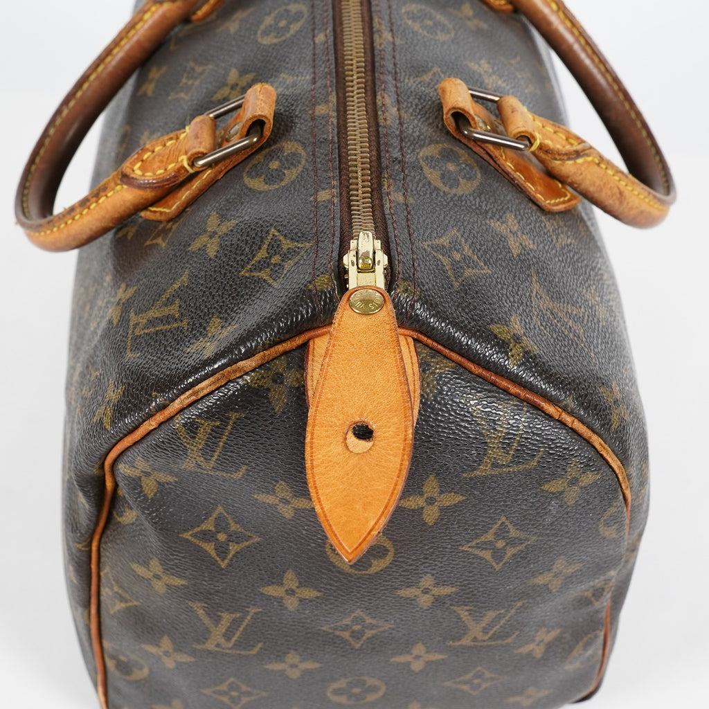 Louis Vuitton Speedy 30 M41526 Monogram Canvas Bag Brown Vintage 07A064118408