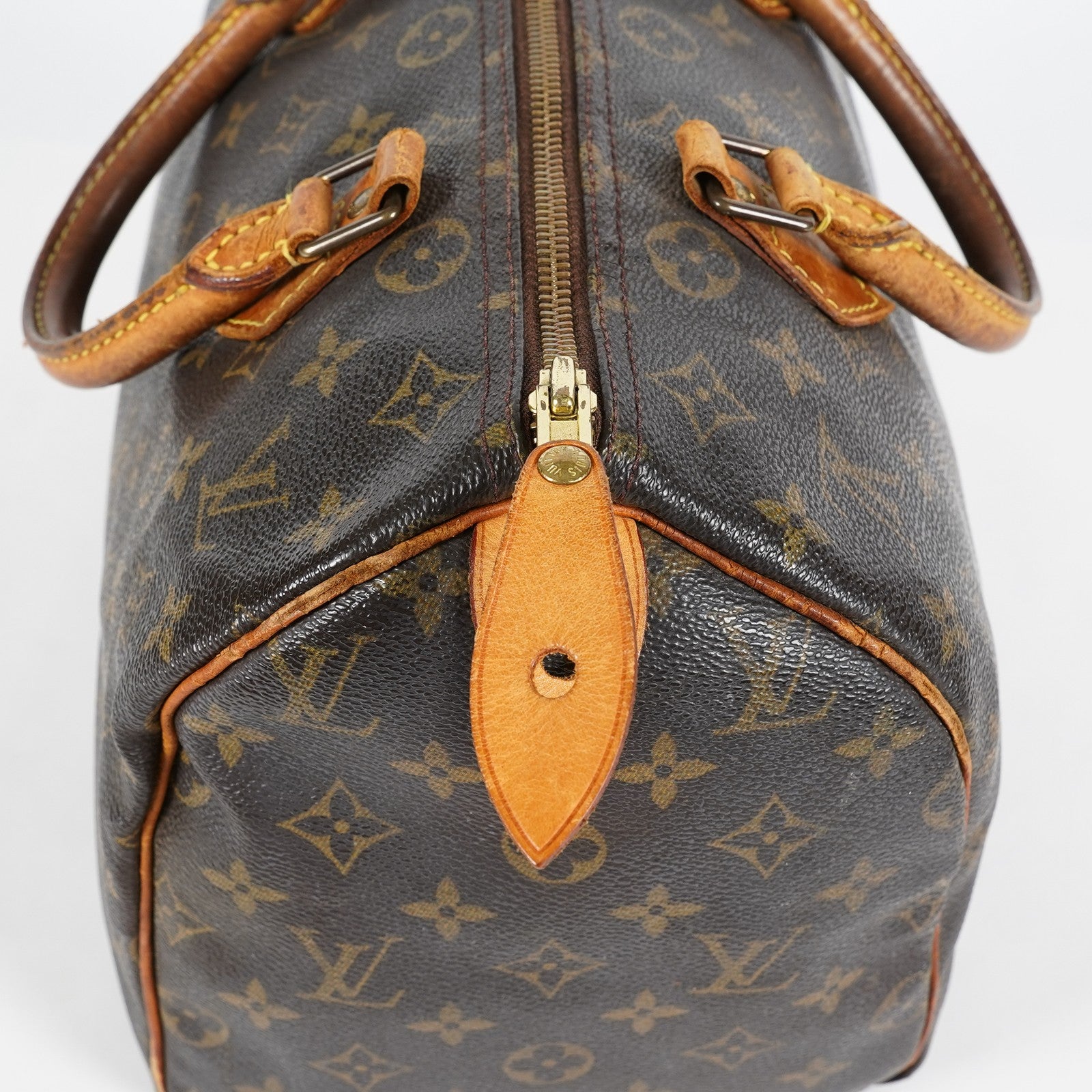 Louis Vuitton Speedy 30 M41526 Monogram Canvas Bag Brown Vintage 07A064118408