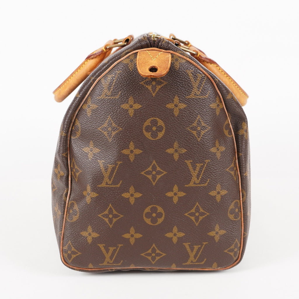 Authentic Louis Vuitton Monogram Speedy 30  Handbag M41526 vintage 05E125830029