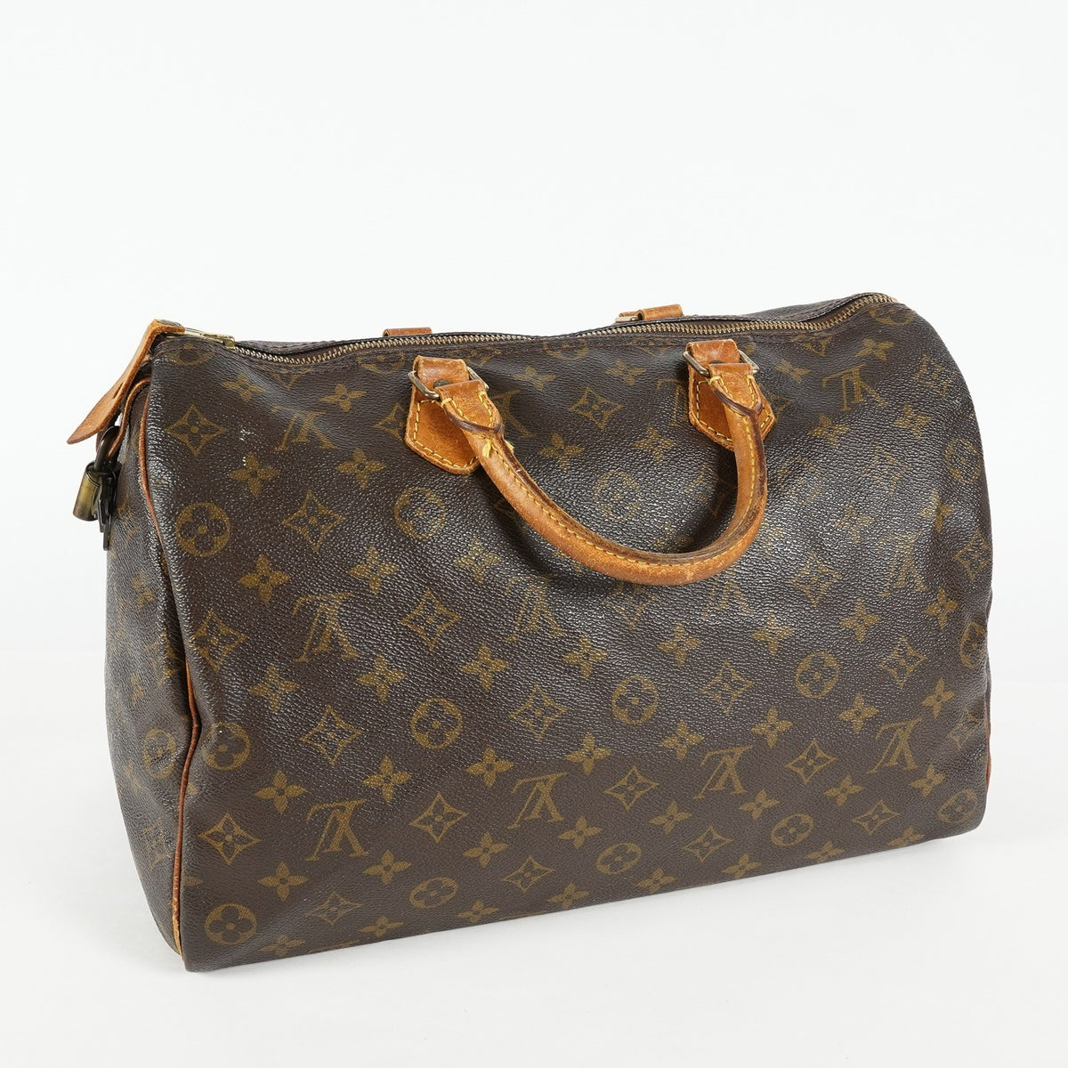Louis Vuitton Speedy 35 M41524 Monogram Canvas Brown Used Handbag 09E104400011