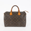 Louis Vuitton Speedy 30 Monogram Brown Handbag M41526 Used Vintage 07E245170012