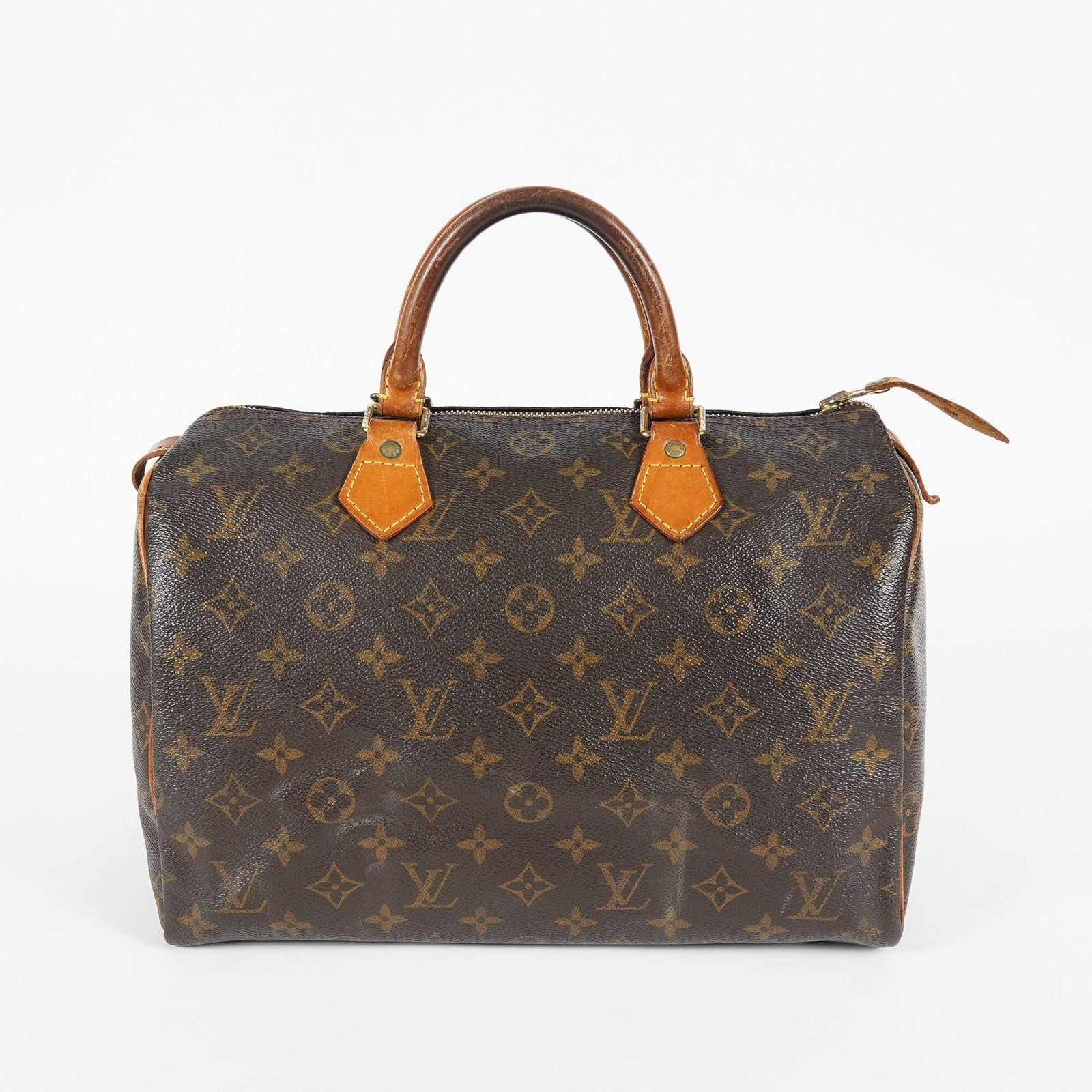 Louis Vuitton Speedy 30 Monogram Brown Handbag M41526 Used Vintage 07E245170012