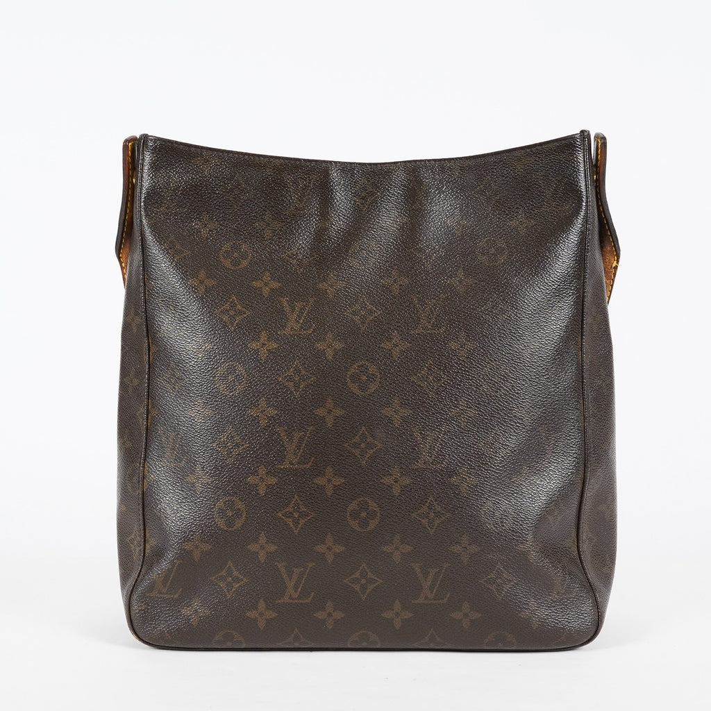 Louis Vuitton Looping GM M51145 Monogram Canvas Brown Hobo Bag Used 08A082917203