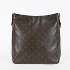Louis Vuitton Looping GM M51145 Monogram Canvas Brown Hobo Bag Used 08A082917203