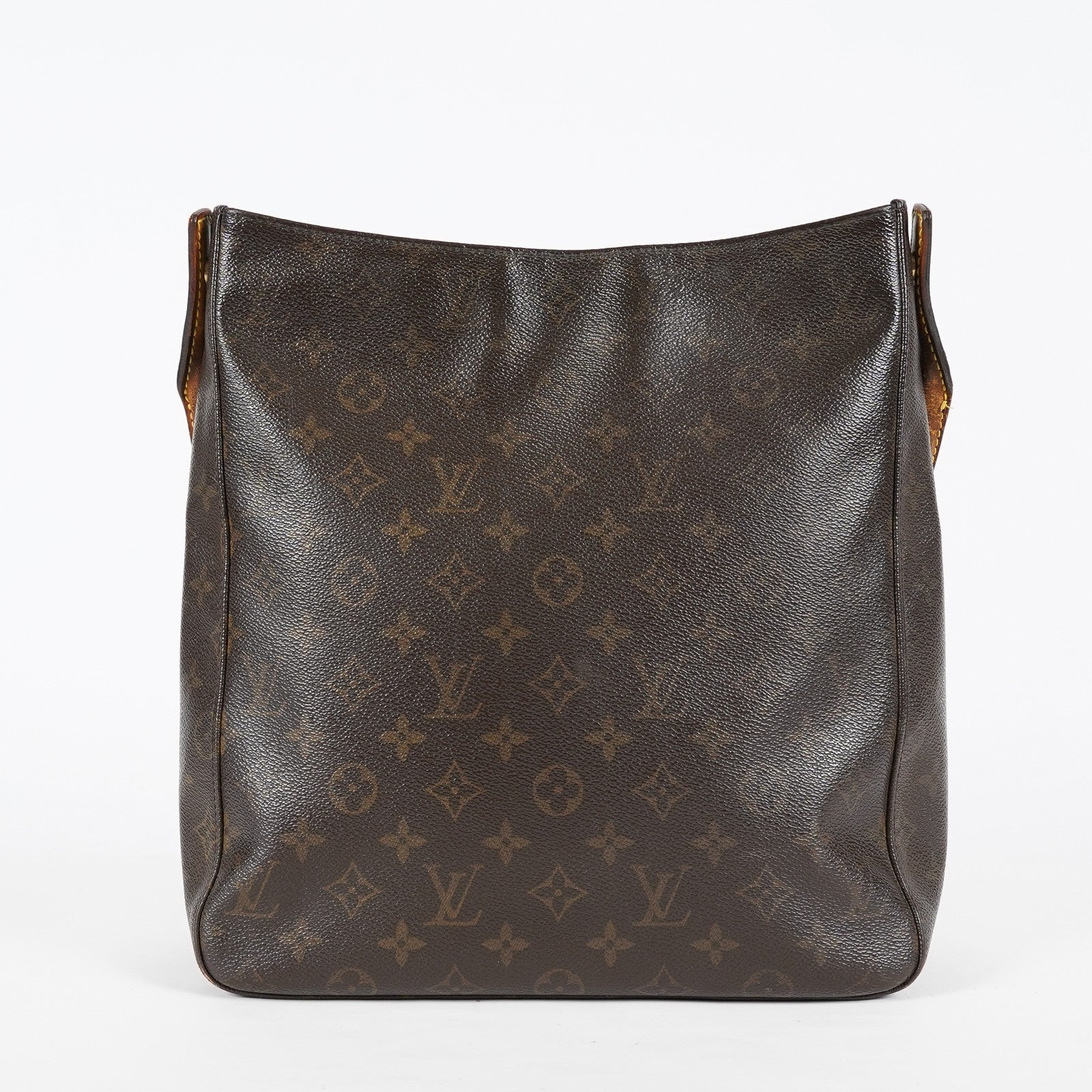 Louis Vuitton Looping GM M51145 Monogram Canvas Brown Hobo Bag Used 08A082917203