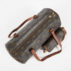 Louis Vuitton Papillon 30 Used Monogram Brown Canvas Handbag M51385 07E455390012
