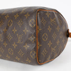 Louis Vuitton Monogram Speedy 25 Brown Coated Canvas M41528 Vintage 07E425830012