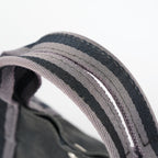 Hermes Fourre-Tout MM Black Canvas Used Tote Shoulder Bag 09M37793108