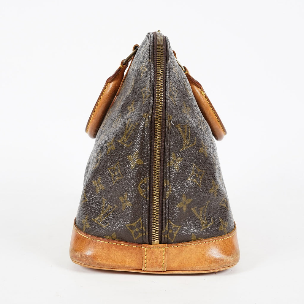 Louis Vuitton Alma PM Handbag M51130 Monogram Canvas Brown Vintage 08A293088803