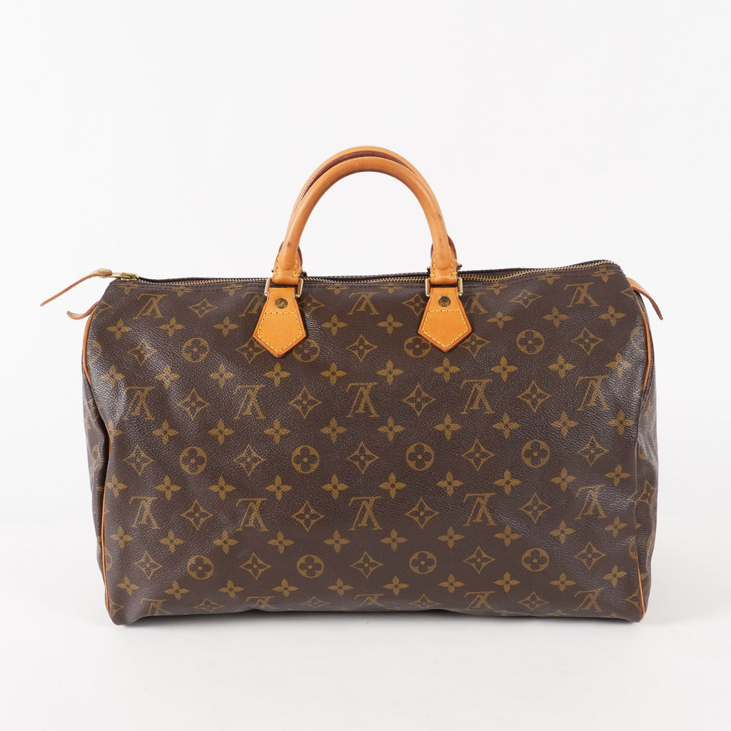 Authentic Louis Vuitton Monogram Speedy 40 Hand Boston Bag M41522 03E079020011