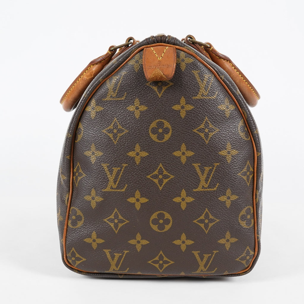 Louis Vuitton Speedy 30 Monogram Canvas Hand Bag Brown Used M41526 07A145319608