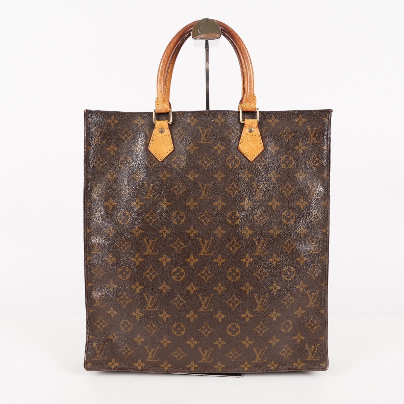 LOUIS VUITTON Sac Plat Handbag Monogram Canvas Brown M51140 06E441980004