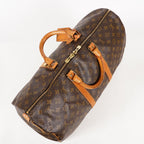 LOUIS VUITTON Keepall 50 Monogram Boston Bag Brown vintage M41426 03T125800006