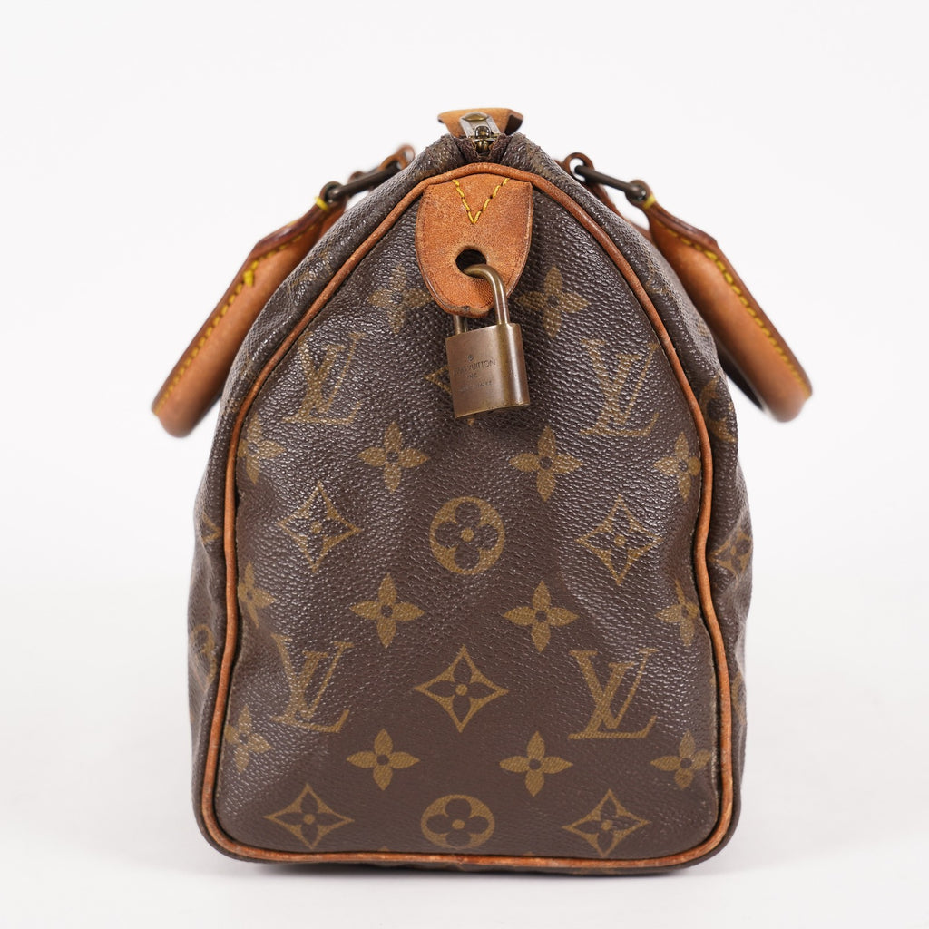Authentic Louis Vuitton Monogram Speedy 25 Handbag vintage M41528 06E055060021