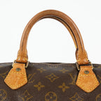Louis Vuitton Speedy 35 M41524 Monogram Canvas Brown Used Handbag 09E104400011