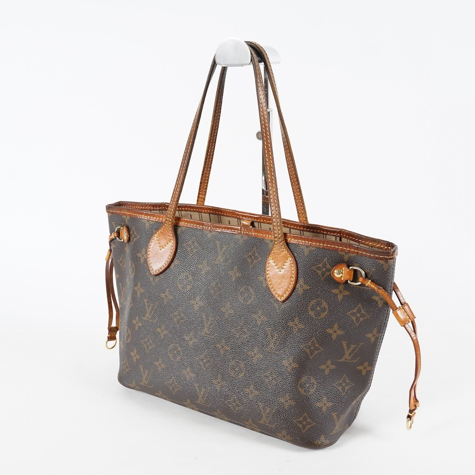 Louis Vuitton Neverfull PM Monogram Canvas Tote Shoulder Bag M40155 08E385170010
