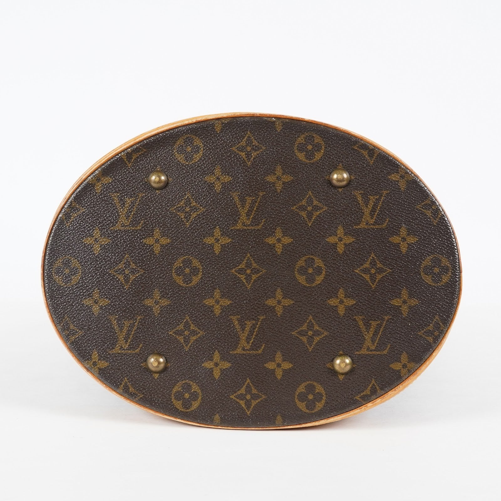 Louis Vuitton Bucket GM M42236 Monogram Canvas Brown Tote Bag Used 08E182310010