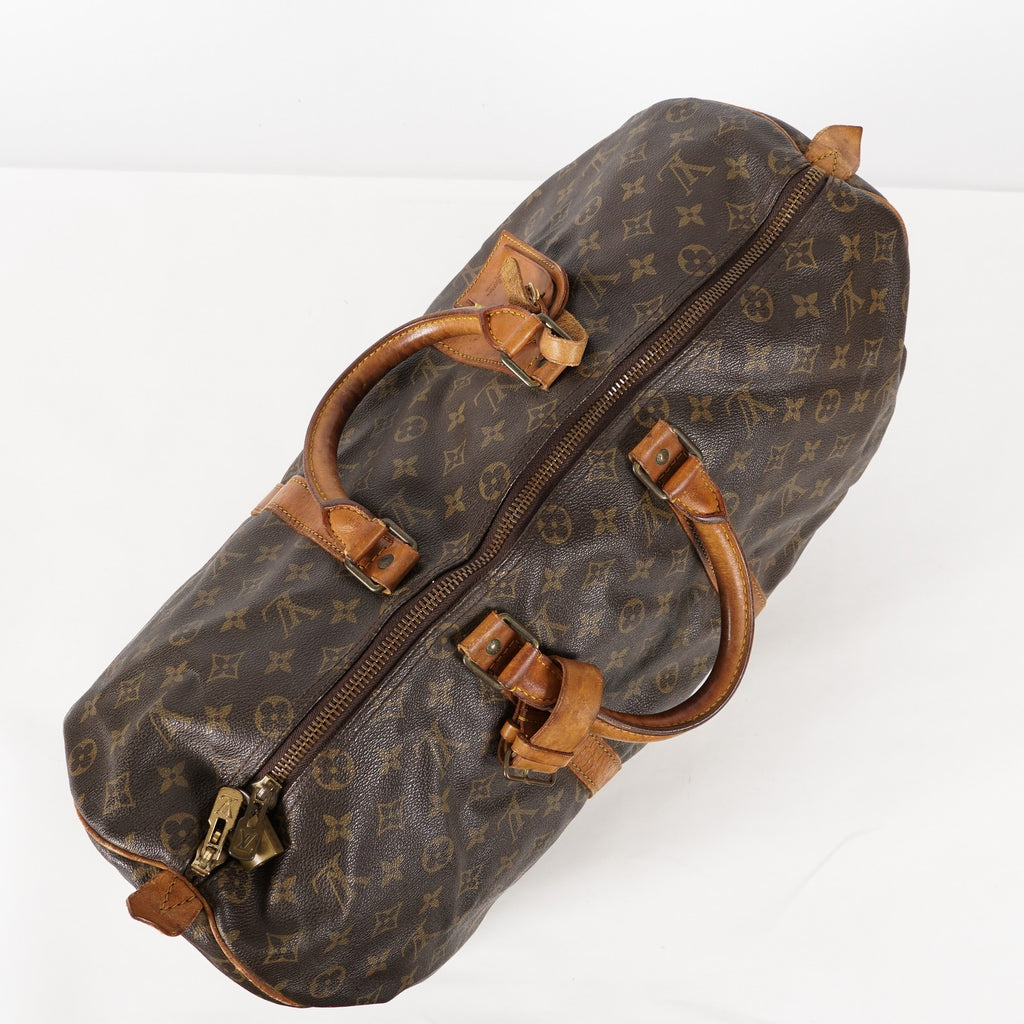 LOUIS VUITTON Keepall 50 Monogram Boston Bag Brown vintage M41426 01E143520022