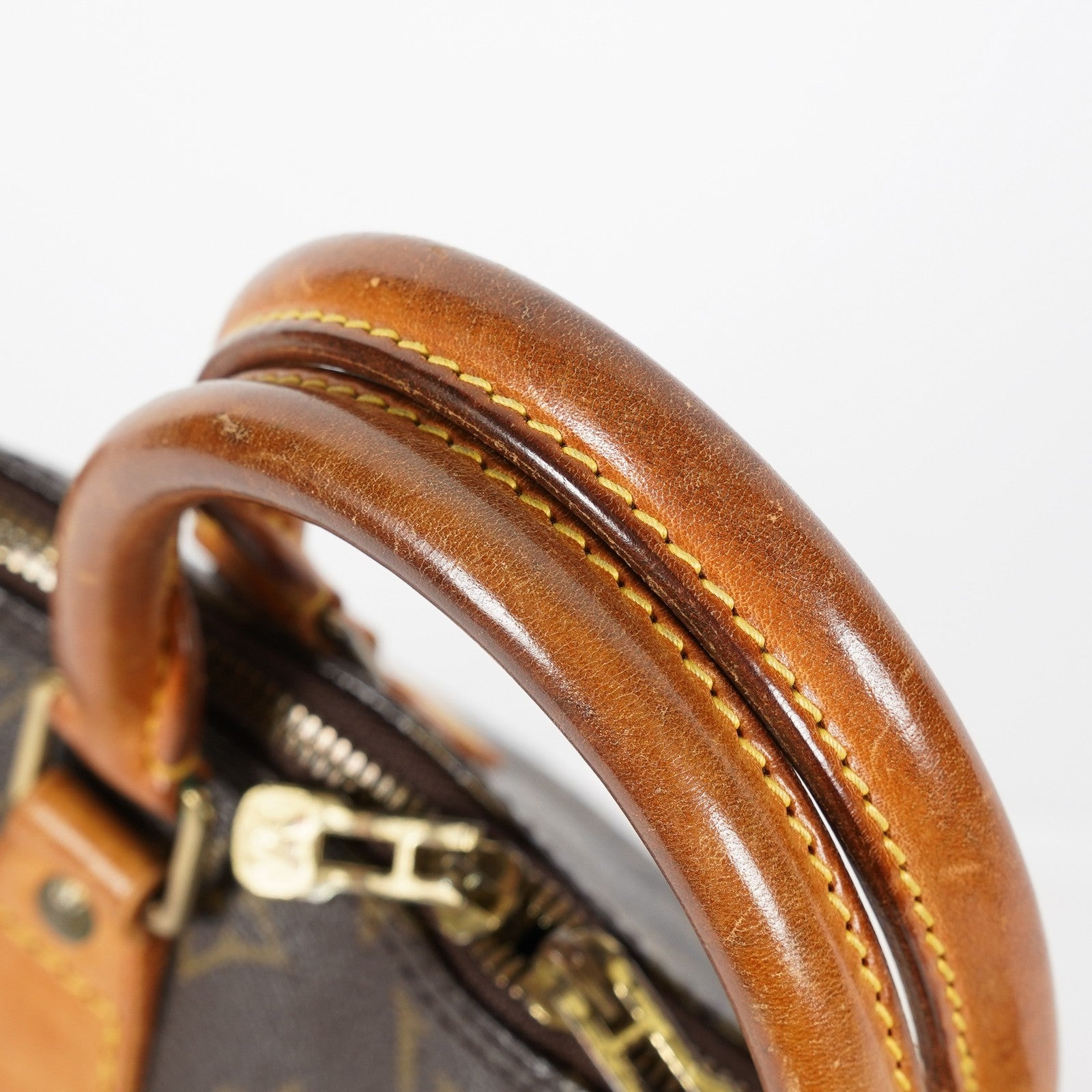 Louis Vuitton Alma PM Handbag M51130 Monogram Canvas Brown Vintage 08A293088803