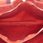 Hermes Fourre-Tout PM Red Canvas Leather Tote Bag Used Vintage 09E05825011