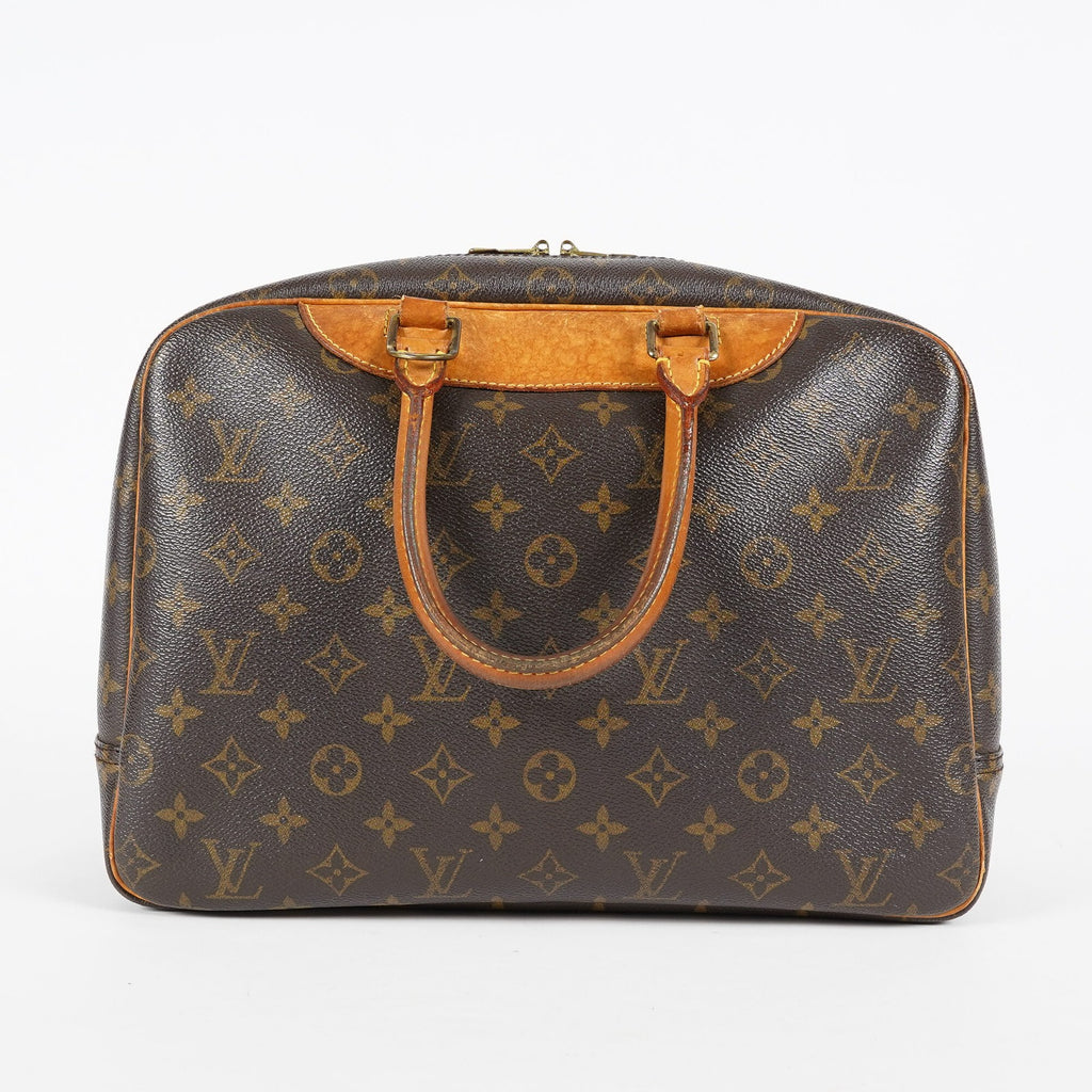 Louis Vuitton Deauville Monogram Canvas Brown Handbag M47270 Used 07E132640030