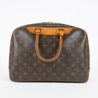 Louis Vuitton Deauville Monogram Canvas Brown Handbag M47270 Used 07E132640030