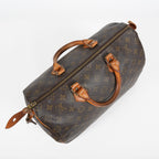 Louis Vuitton Speedy 35 M41524 Monogram Canvas Brown Used Hand Bag 07A235148031