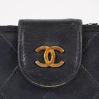 Chanel Authentic Vintage (80s/90s) Black Diamond Wallet 05E571320016