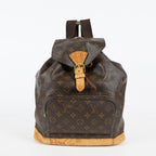 Louis Vuitton Montsouris GM M51135 Monogram Brown Backpack Vintage 08A374747603