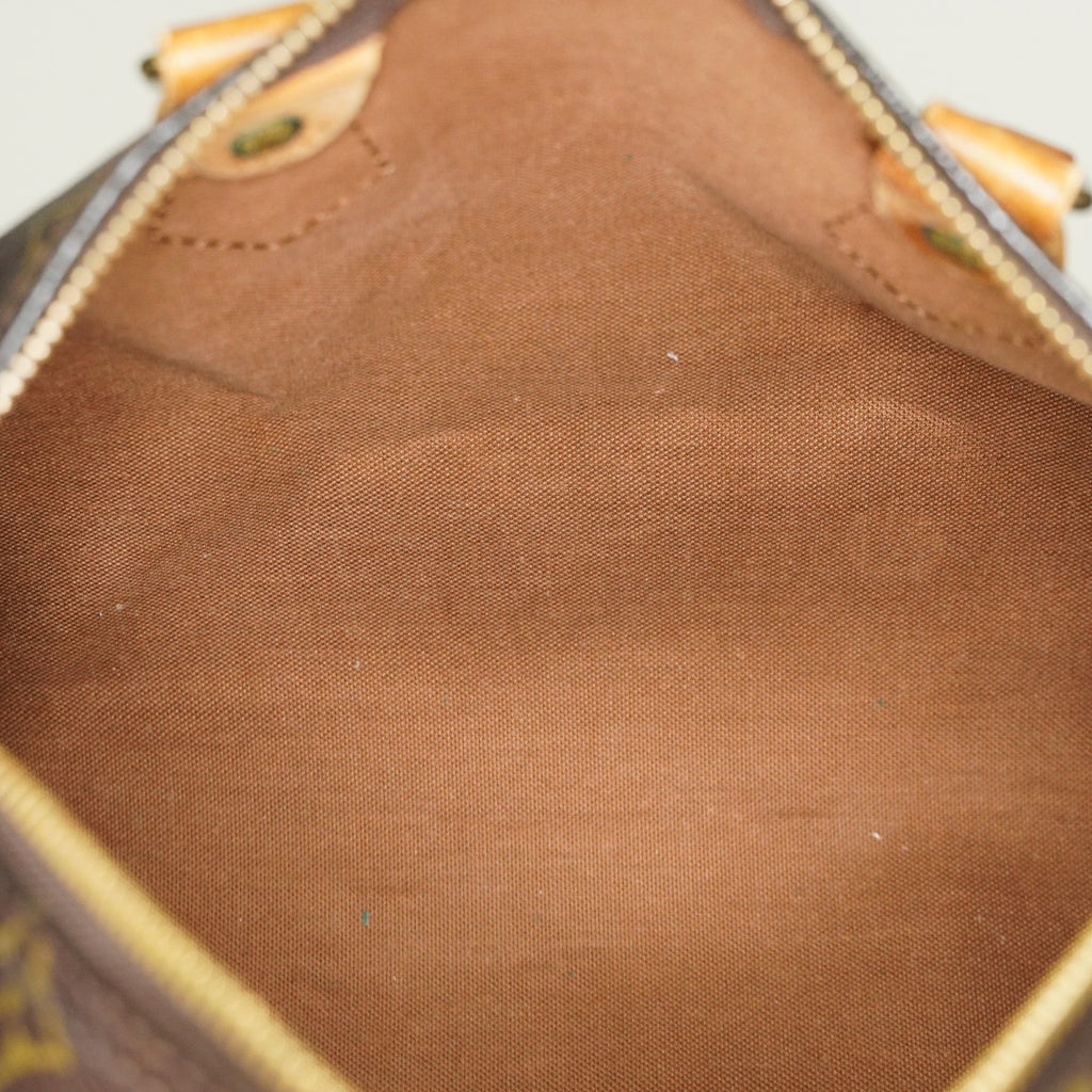 Louis Vuitton Speedy 25 M41528 Monogram Brown Boston Hand Bag Used 07E166270015