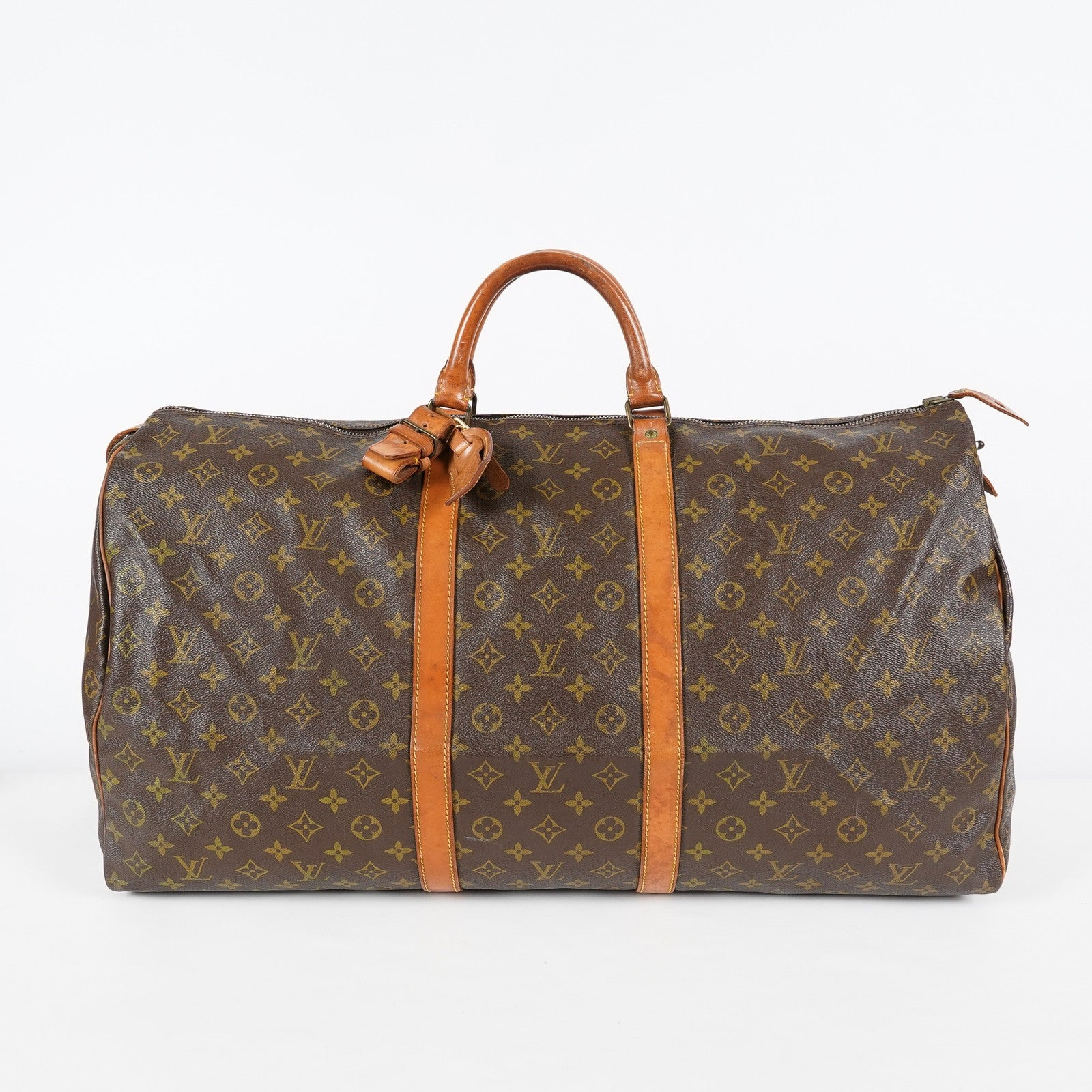 Louis Vuitton Keepall 60 M41422 Monogram Brown Duffel Bag Vintage 08E033410002