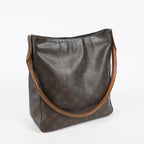 Louis Vuitton Looping GM M51145 Monogram Canvas Brown Hobo Bag Used 08A082917203