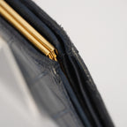 Chanel Authentic Vintage (80s/90s) Black Diamond Wallet 05E571320016