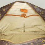 Louis Vuitton Monogram Deauville M47270 Hand Bag Brown Used 07E262750001