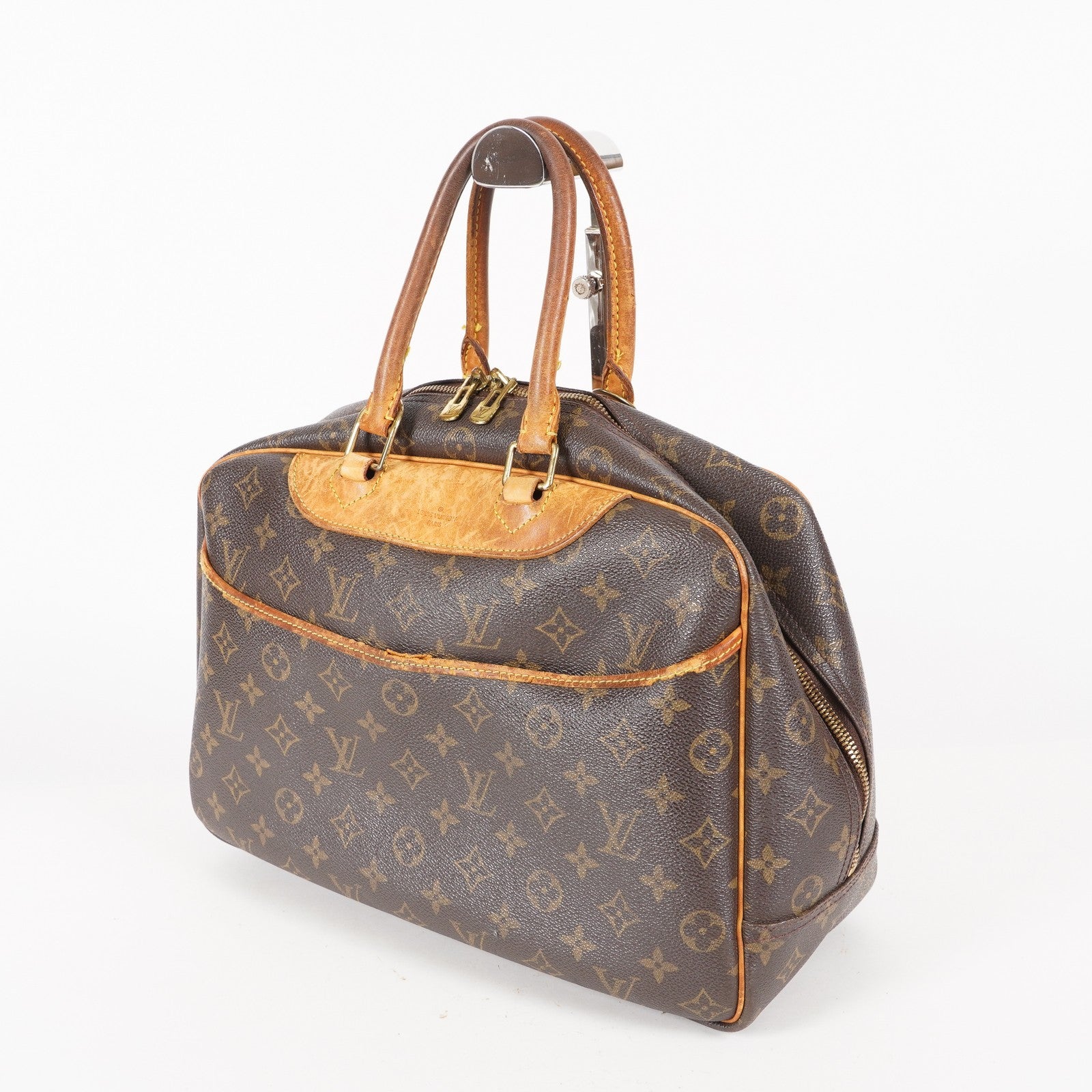 LOUIS VUITTON Deauville Handbag M47270 Monogram canvas Brown 06E022640012