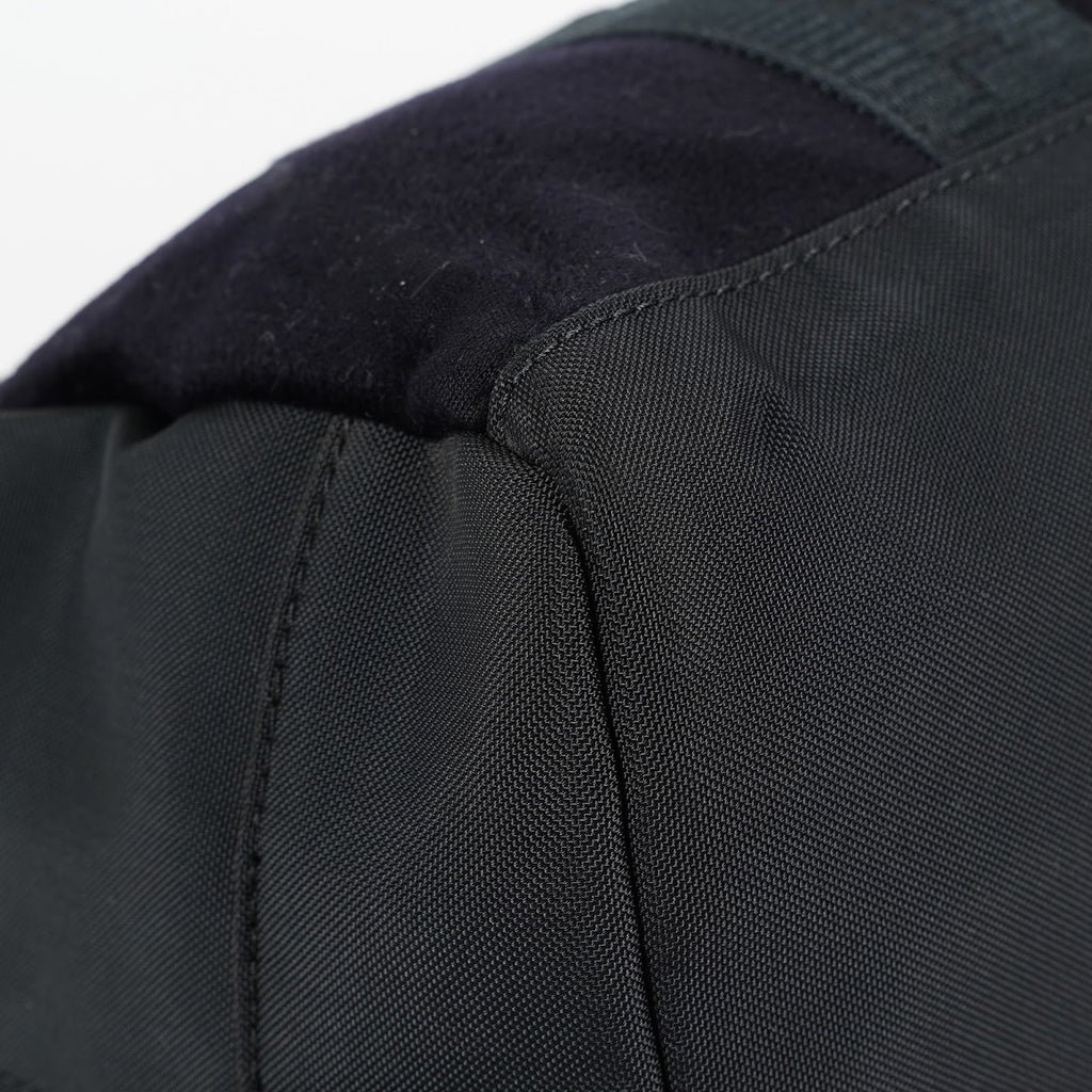 CHANEL Sports Line Boston Bag 40cm Black Canvas Used Vintage Duffle 07E186930027