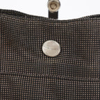 HERMES Herline Tote MM Gray H Pattern Canvas Handbag Authentic 08E35825010