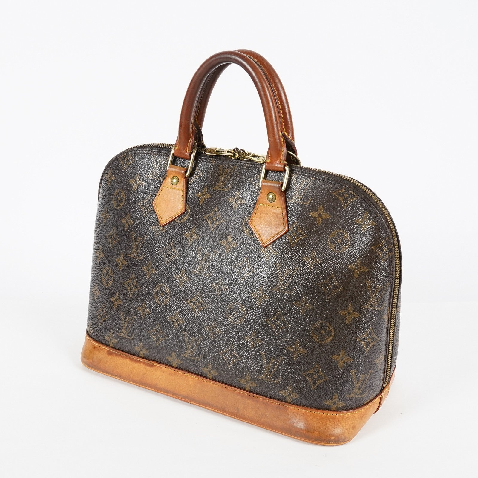 Louis Vuitton Alma PM M51130 Monogram Canvas Brown Handbag Vintage 08A382860003