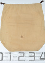 Louis Vuitton Dust Bag Storage Pouch Drawstring Beige LV Logo Authentic 40x46