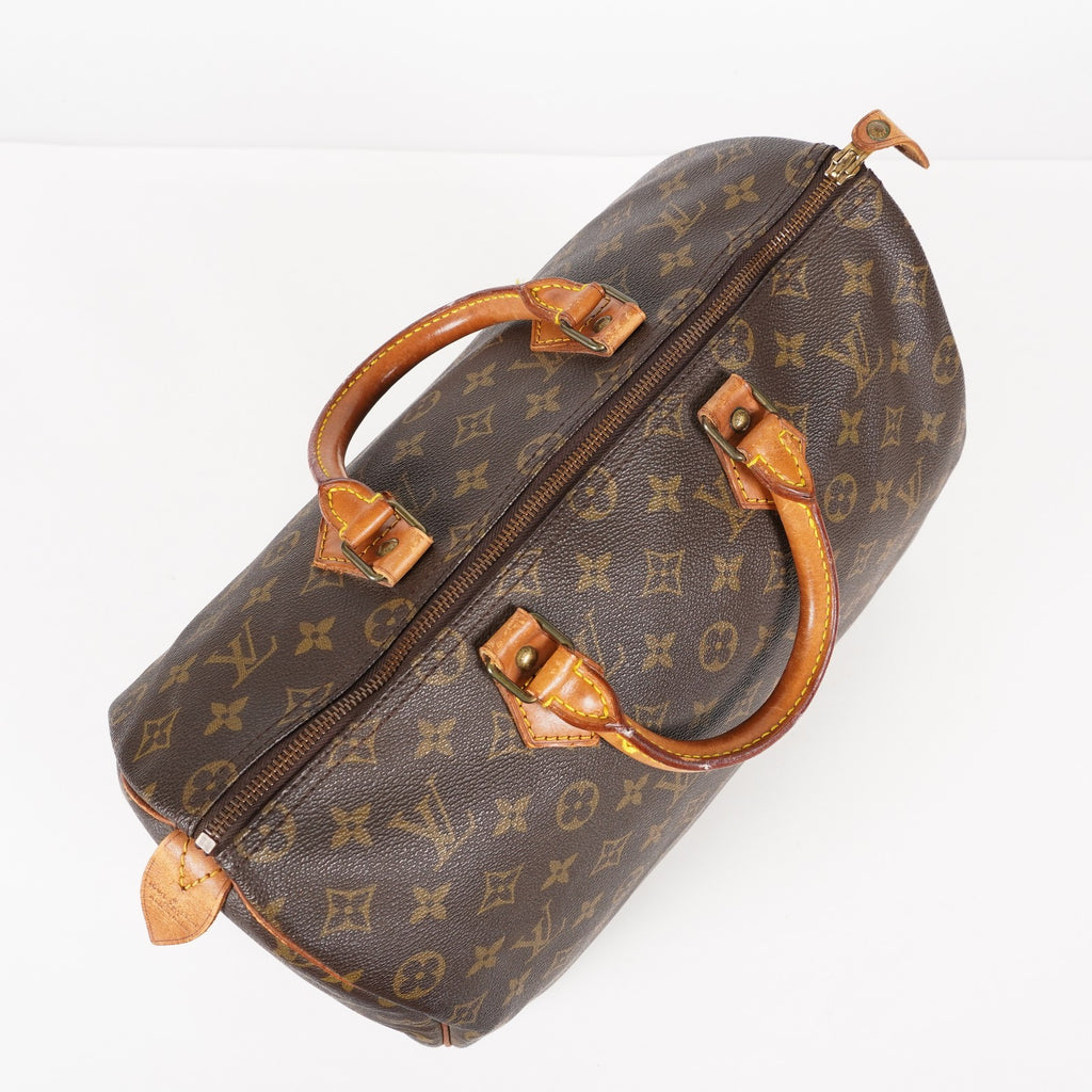Authentic Louis Vuitton Monogram Speedy 35 Handbag vintage M41524 06E396490010