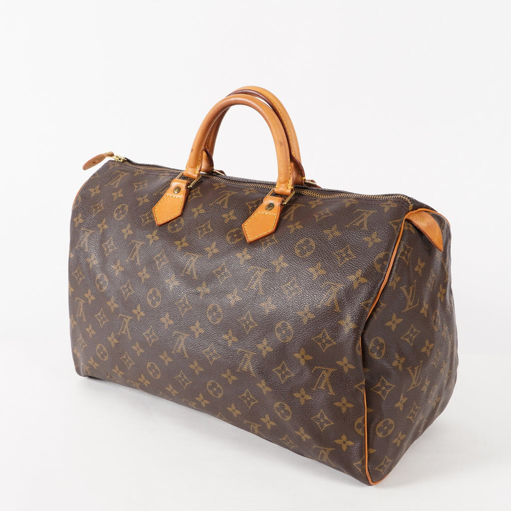Authentic Louis Vuitton Monogram Speedy 40 Hand Boston Bag M41522 03E079020011